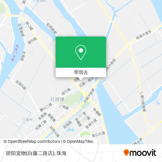 骄阳宠物(白藤二路店)地图