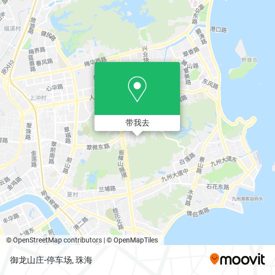 御龙山庄-停车场地图