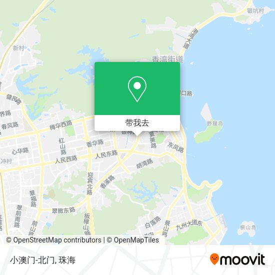 小澳门-北门地图