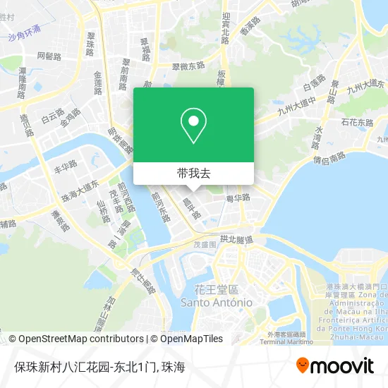 保珠新村八汇花园-东北1门地图