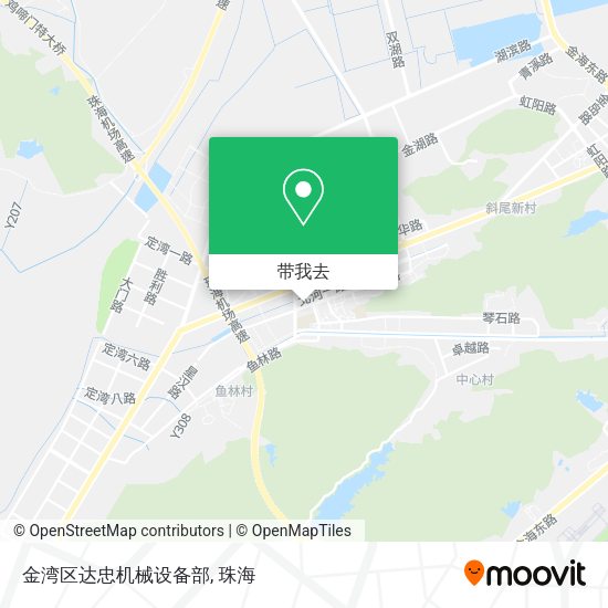 金湾区达忠机械设备部地图
