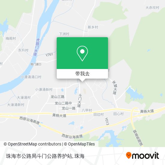 珠海市公路局斗门公路养护站地图