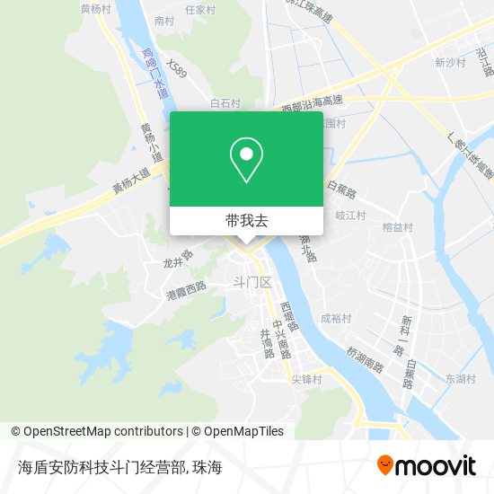 海盾安防科技斗门经营部地图