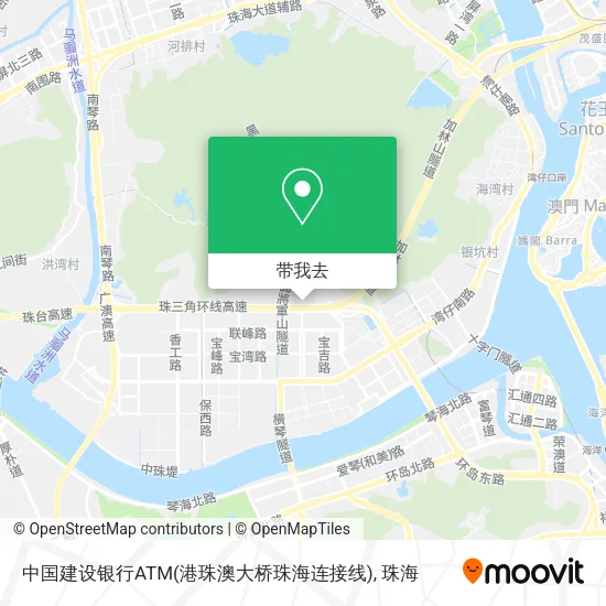 中国建设银行ATM(港珠澳大桥珠海连接线)地图