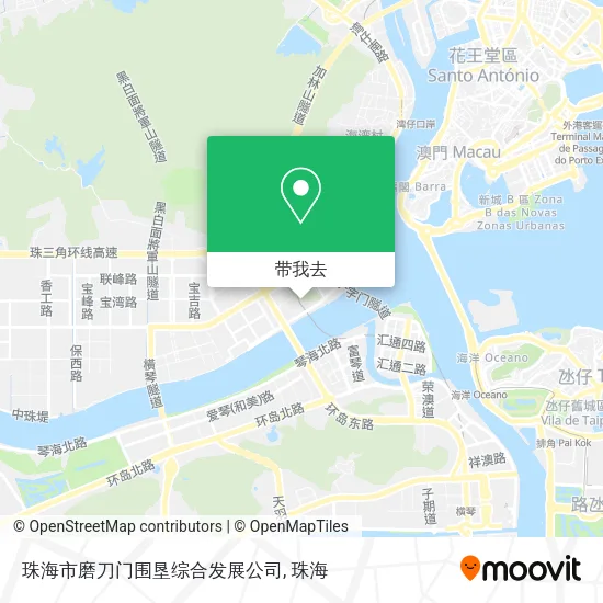 珠海市磨刀门围垦综合发展公司地图
