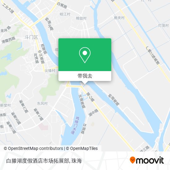 白滕湖度假酒店市场拓展部地图