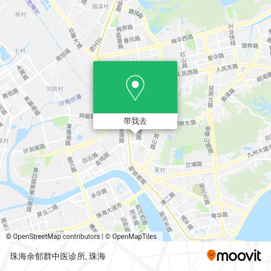 珠海余郁群中医诊所地图