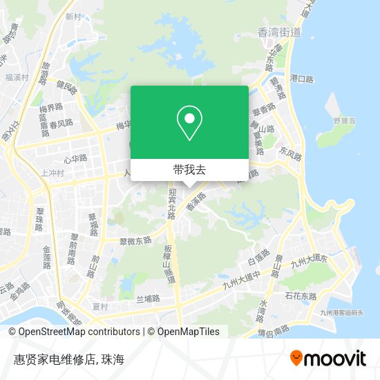 惠贤家电维修店地图