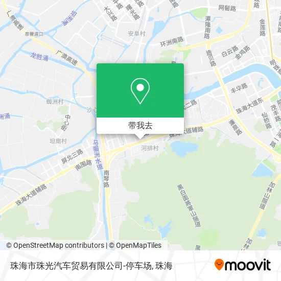 珠海市珠光汽车贸易有限公司-停车场地图