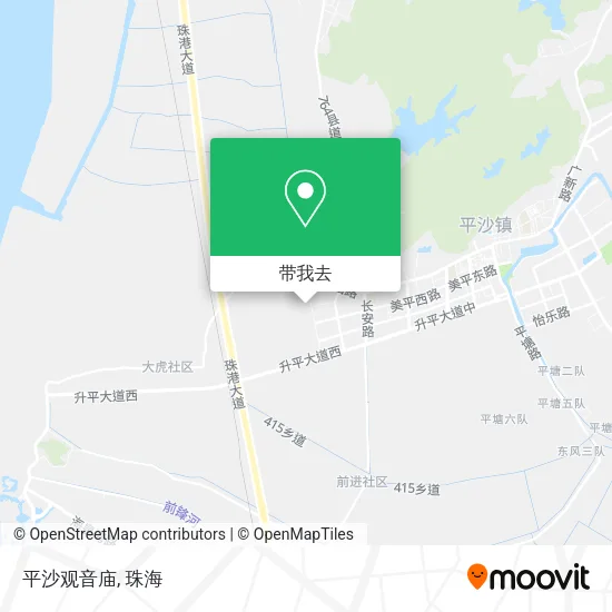 平沙观音庙地图