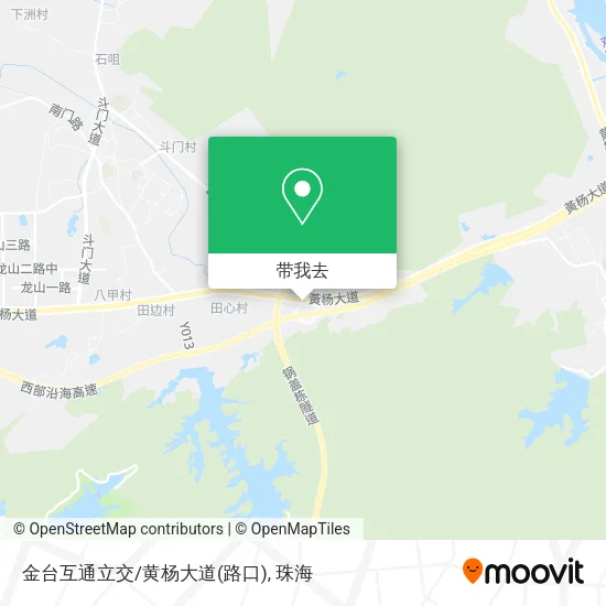 金台互通立交/黄杨大道(路口)地图