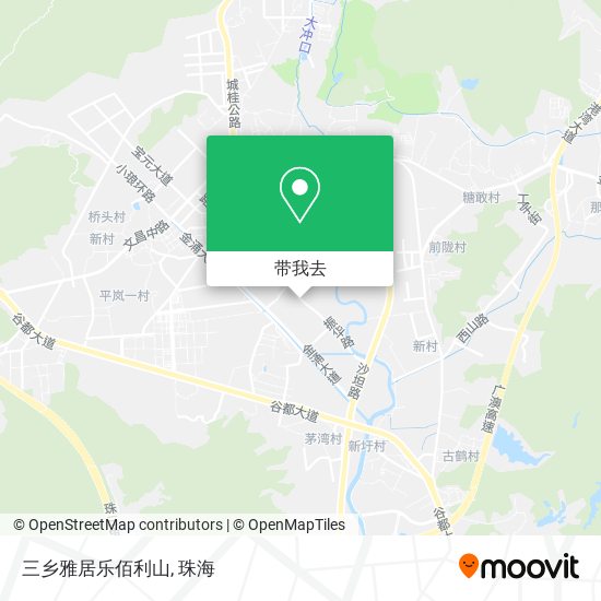 三乡雅居乐佰利山地图