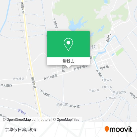 京华假日湾地图