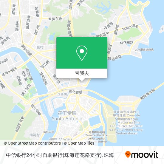 中信银行24小时自助银行(珠海莲花路支行)地图