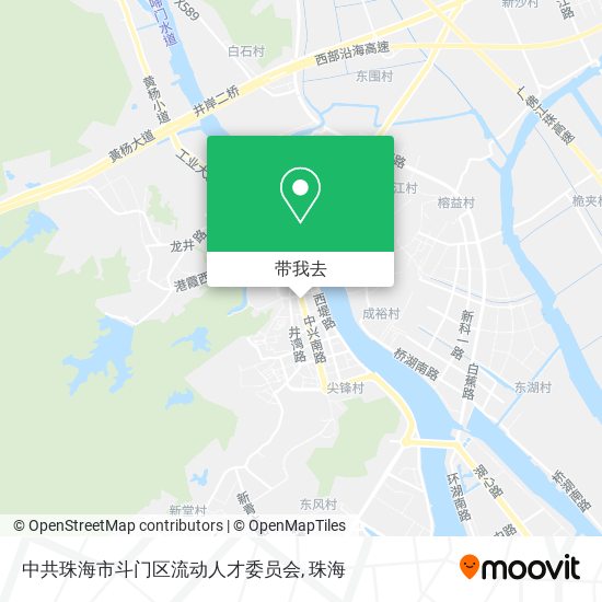 中共珠海市斗门区流动人才委员会地图