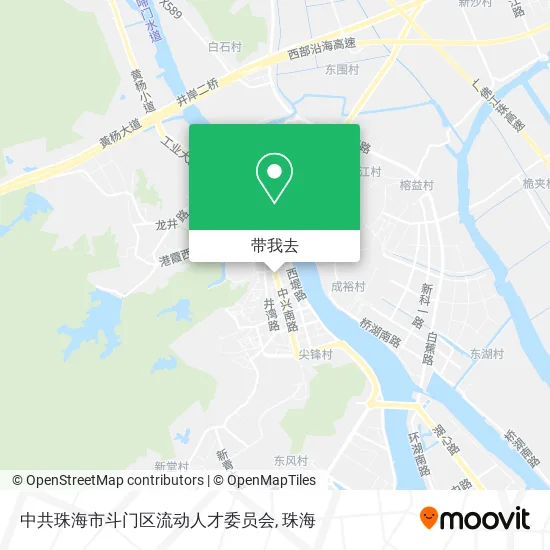 中共珠海市斗门区流动人才委员会地图