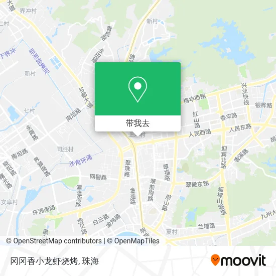 冈冈香小龙虾烧烤地图