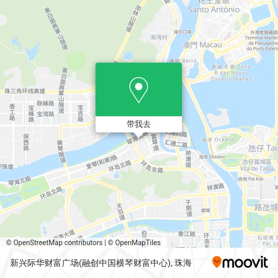 新兴际华财富广场(融创中国横琴财富中心)地图
