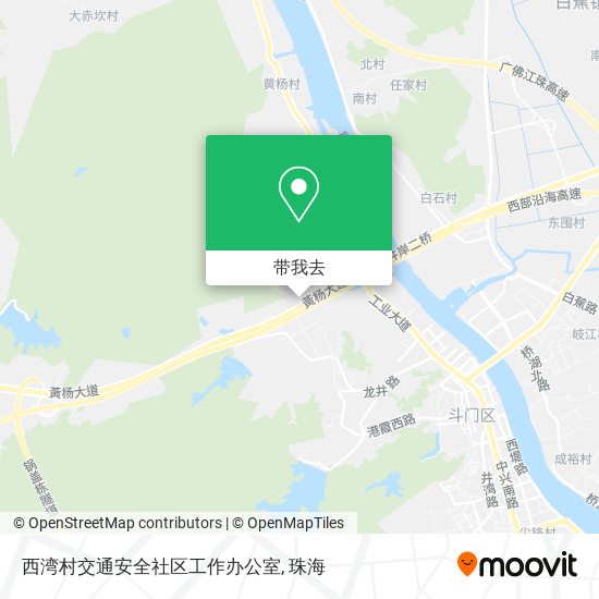 西湾村交通安全社区工作办公室地图
