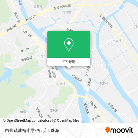 白焦镇成裕小学-西北门地图