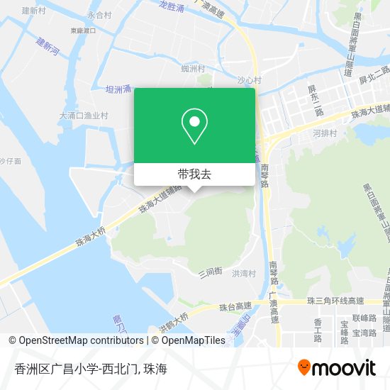 香洲区广昌小学-西北门地图