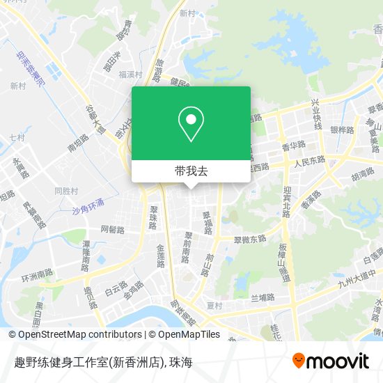 趣野练健身工作室(新香洲店)地图