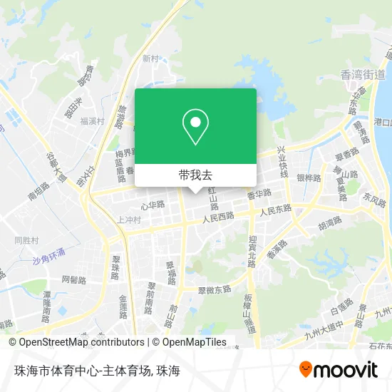 珠海市体育中心-主体育场地图