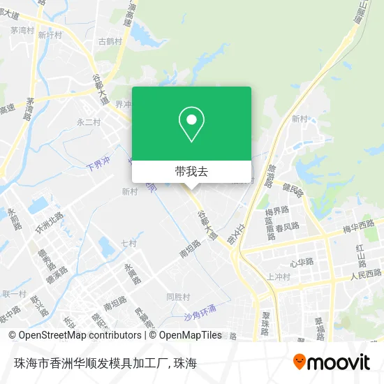 珠海市香洲华顺发模具加工厂地图