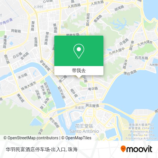 华羽民富酒店停车场-出入口地图