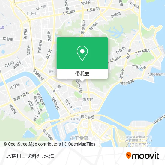 冰将川日式料理地图
