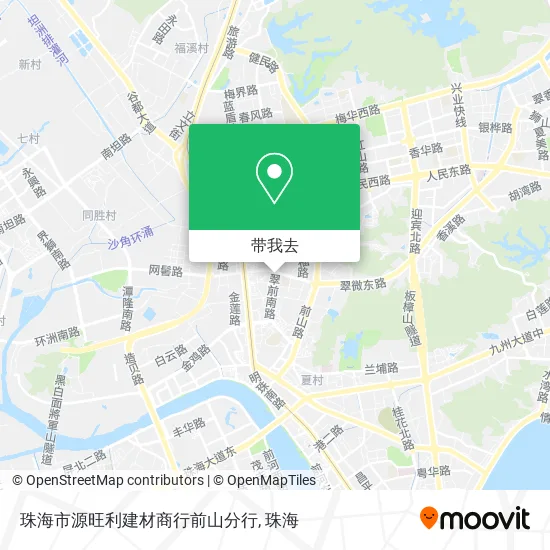 珠海市源旺利建材商行前山分行地图