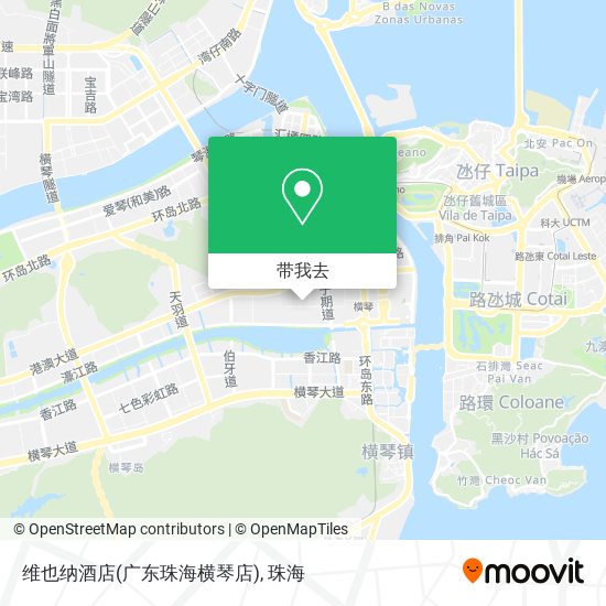 维也纳酒店(广东珠海横琴店)地图