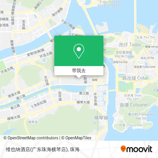 维也纳酒店(广东珠海横琴店)地图