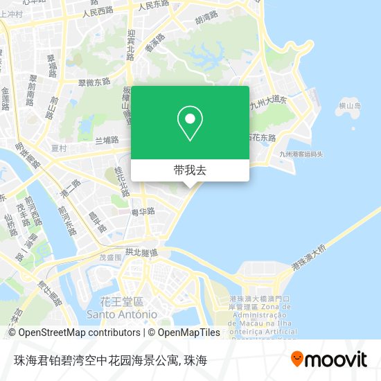 珠海君铂碧湾空中花园海景公寓地图