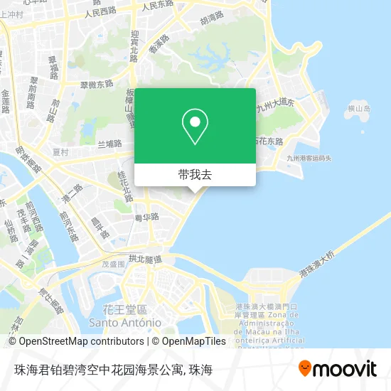 珠海君铂碧湾空中花园海景公寓地图