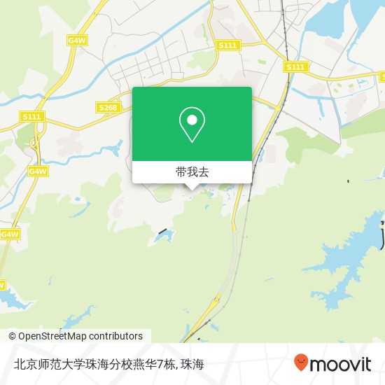 北京师范大学珠海分校燕华7栋地图