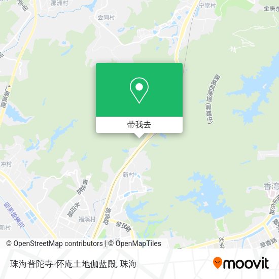 珠海普陀寺-怀庵土地伽蓝殿地图
