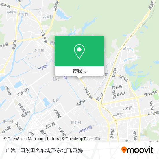 广汽丰田景田名车城店-东北门地图