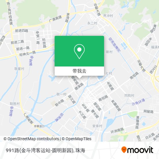 991路(金斗湾客运站-圆明新园)地图