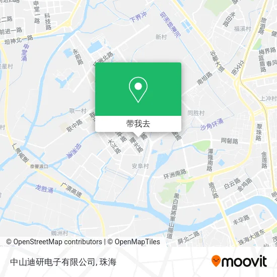 中山迪研电子有限公司地图