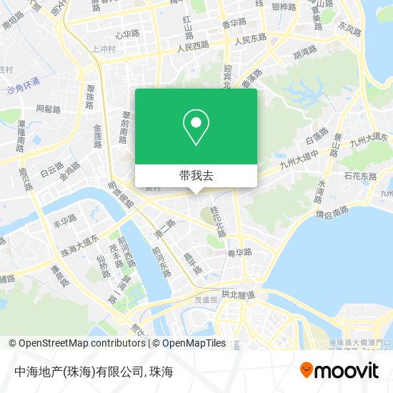 中海地产(珠海)有限公司地图