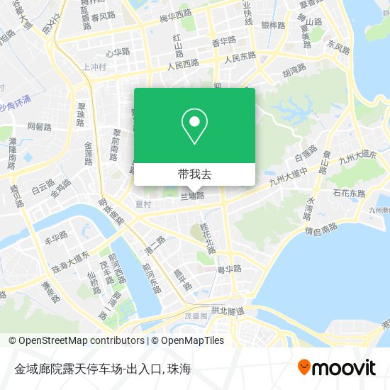 金域廊院露天停车场-出入口地图