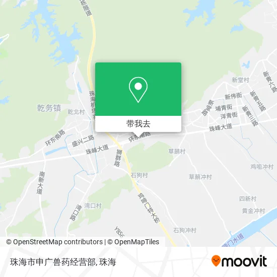 珠海市申广兽药经营部地图
