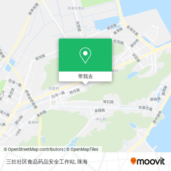 三灶社区食品药品安全工作站地图