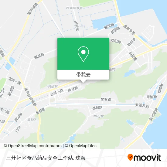 三灶社区食品药品安全工作站地图