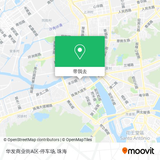 华发商业街A区-停车场地图