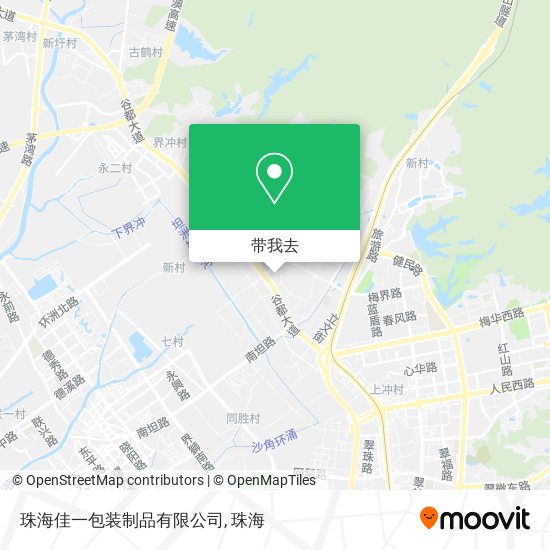 珠海佳一包装制品有限公司地图