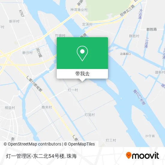 灯一管理区-东二北54号楼地图