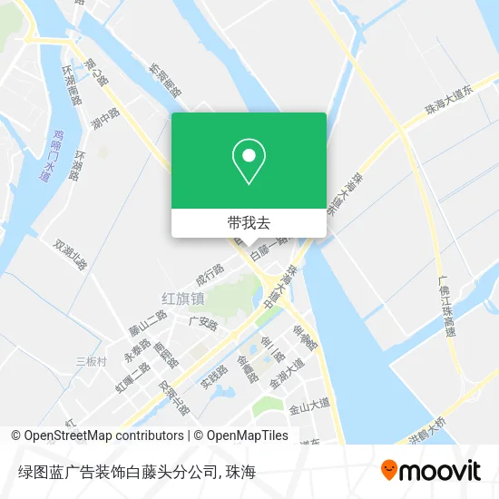 绿图蓝广告装饰白藤头分公司地图