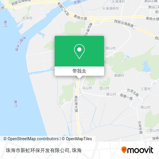 珠海市新虹环保开发有限公司地图